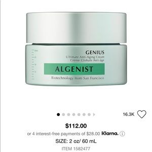 ALGENIST
GENIUS Ultimate Anti-Aging Cream